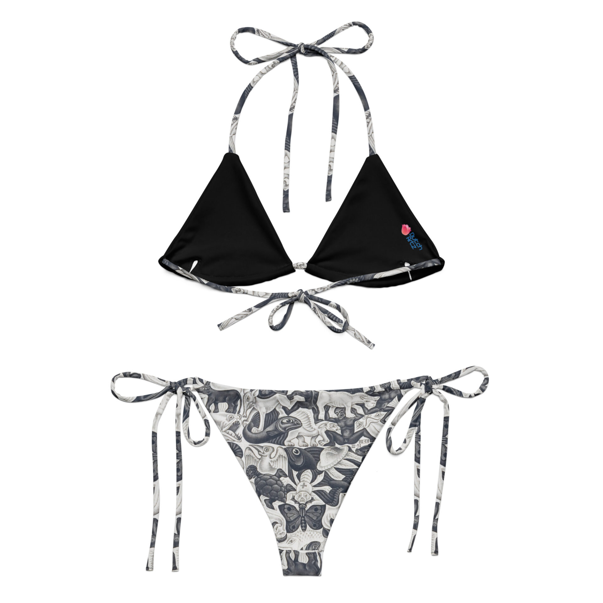 Escher tie-side bikini - Afbeelding 4
