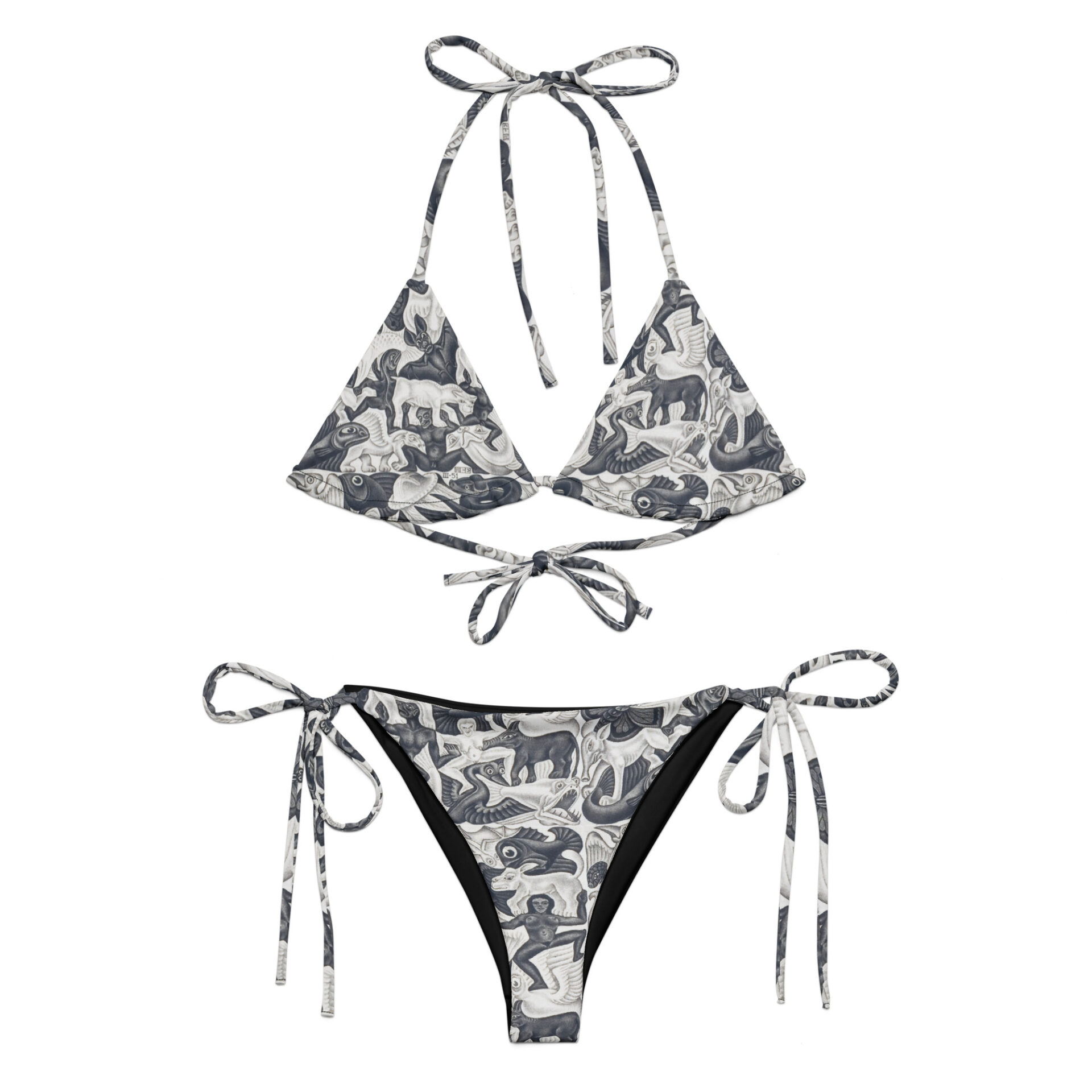 Escher tie-side bikini - Afbeelding 3