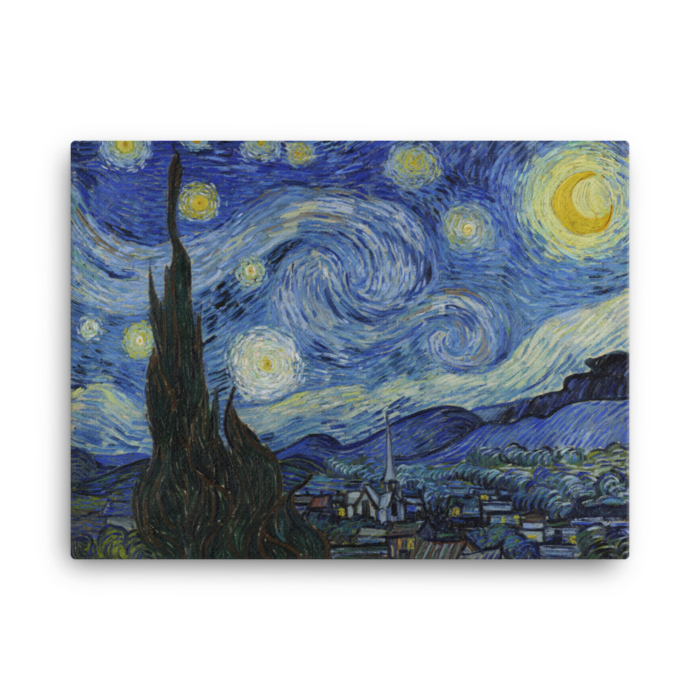 De Sterrennacht canvas - Afbeelding 4