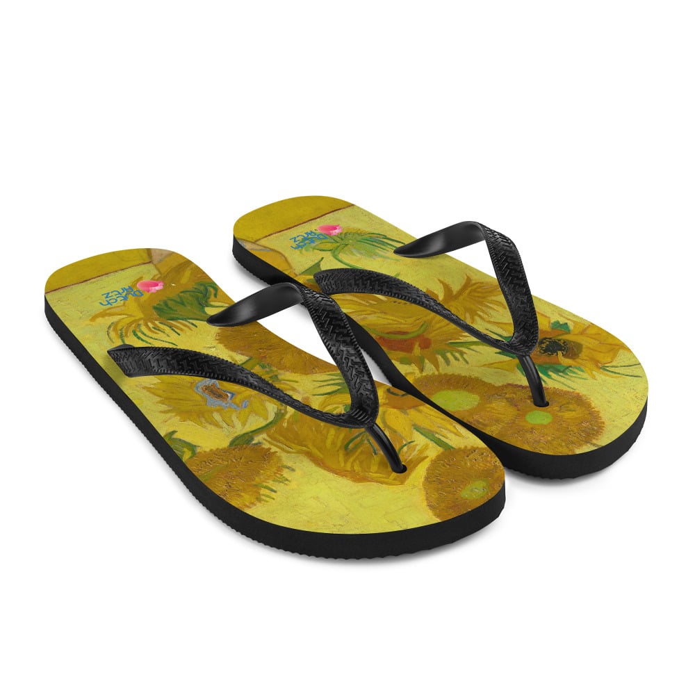 Zonnebloemen slippers