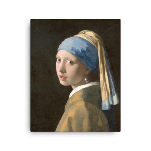 Meisje met de parel canvas