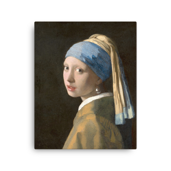 Meisje met de parel canvas